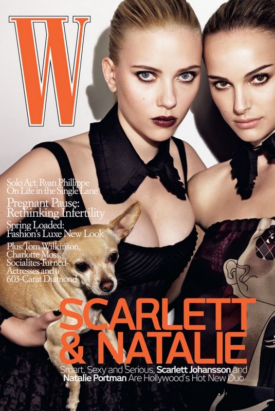 NATALIE PORTMAN and SCARLETT JOHANSSON for W Magazine, March 2008