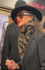 NICOLE SCHERZINGER Signs Autographs While Leaving St. James Theatre in New York 04/02/2025