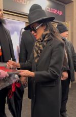 NICOLE SCHERZINGER Signs Autographs While Leaving St. James Theatre in New York 04/02/2025