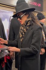 NICOLE SCHERZINGER Signs Autographs While Leaving St. James Theatre in New York 04/02/2025