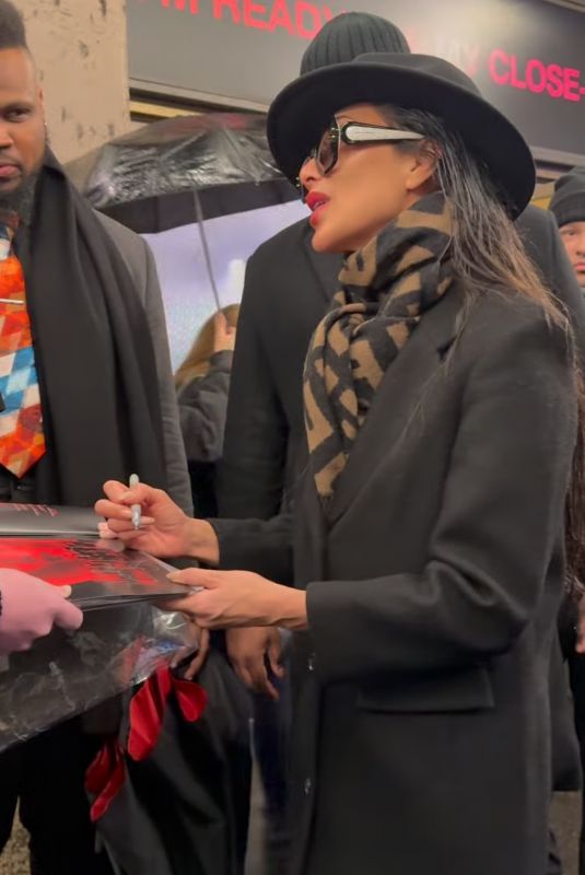 NICOLE SCHERZINGER Signs Autographs While Leaving St. James Theatre in New York 04/02/2025