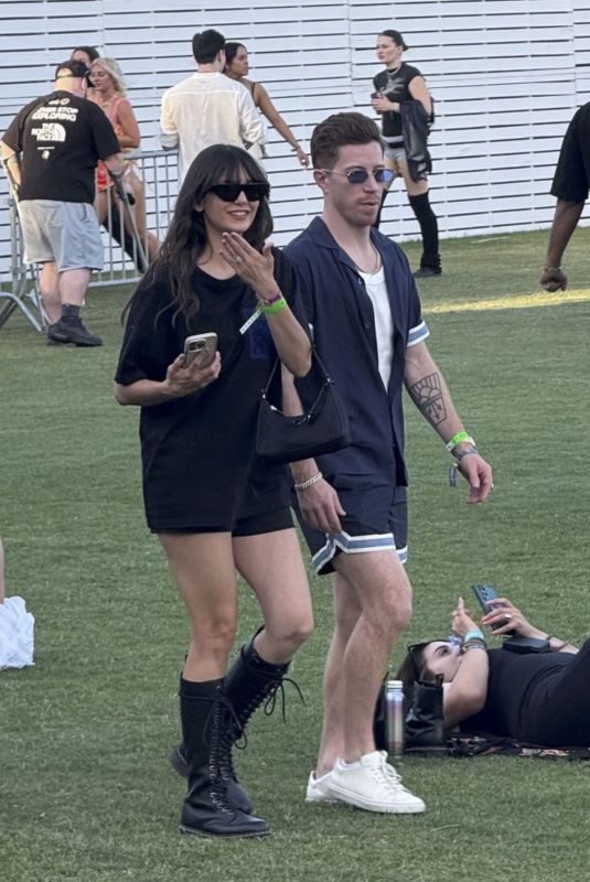 NINA DOBREV and Shaun White Out at Day 1 of Coachella Valley Music and Arts Festival in Indio 04/11/2025