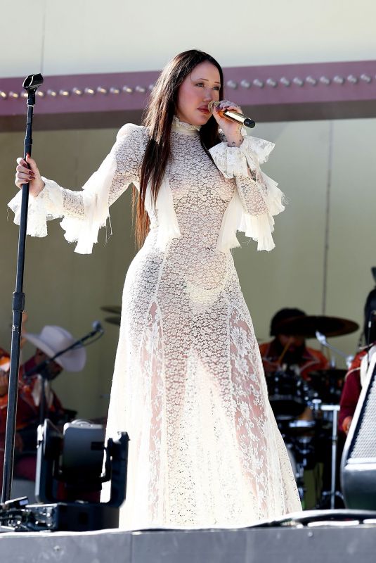 NOAH CYRUS Performs at Coachella Valley Festival in California 04/13/2025