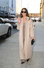 OLIVIA MUNN Arrives at The Daily Show With Jon Stewart in New York 04/09/2025