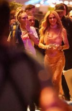 PARIS HILTON and CARA DELEVINGNE Out at Coachella Weekend 1 Final Night 04/13/2025