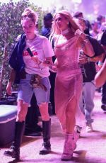 PARIS HILTON and CARA DELEVINGNE Out at Coachella Weekend 1 Final Night 04/13/2025