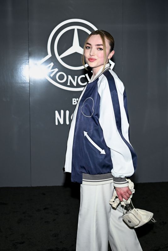 PEYTON LIST at Moncler x Mercedes Benz by Nigo Launch Event in New York 04/03/2025