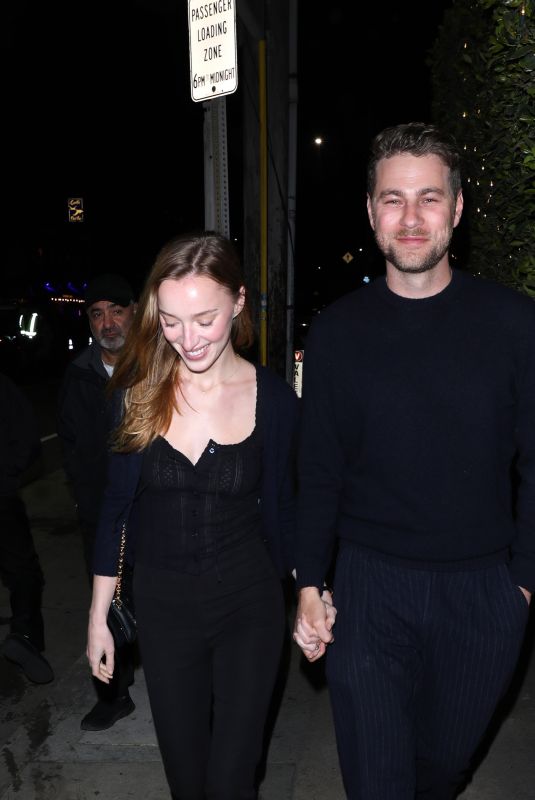PHOEBE DYNEVOR and Cameron Fuller Out for Dinner Date in Los Angeles 04/13/2025