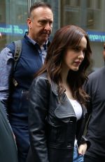 RACHEL BROSNAHAN Arrives at SiriusXM Studios in New York 04/03/2025