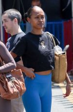 RACHEL LINDSAY Out Shopping with a Friend at Studio City Farmers Market 04/20/2025