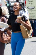 RACHEL LINDSAY Out Shopping with a Friend at Studio City Farmers Market 04/20/2025