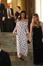 RACHEL ZEGLER Leaves NY Public Library for George Clooney