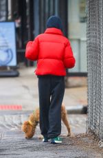 RACHEL ZEGLER Out Walks Her Dog in New York City 04/12/2025