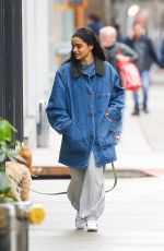 RACHEL ZEGLER Out with Her Dog in New York 04/06/2025