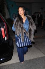RIHANNA on a Late Night Dinner at Giorgio Baldi in Santa Monica 04/20/2025