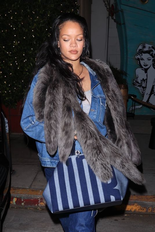 RIHANNA on a Late Night Dinner at Giorgio Baldi in Santa Monica 04/20/2025