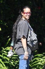 RIHANNA Out and About in Beverly Hills 04/21/2025
