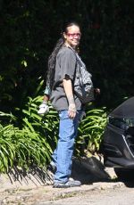 RIHANNA Out and About in Beverly Hills 04/21/2025