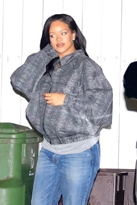 RIHANNA Out for Late-night Dinner with a Friend at Giorgio Baldi in Santa Monica 04/05/2025