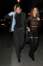 RITA ORA Out for Dinner at Dorian Restaurant in Notting Hill 04/04/2025