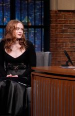 SADIE SINK at Late Night with Seth Meyers 04/07/2025