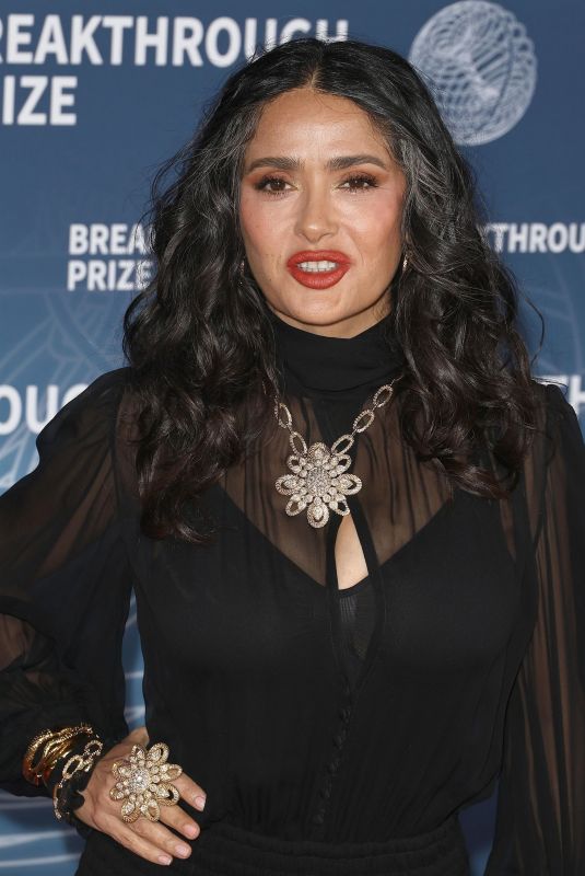 SALMA HAYEK at 11th Breakthrough Prize Ceremony at Barker Hangar 04/05/2025