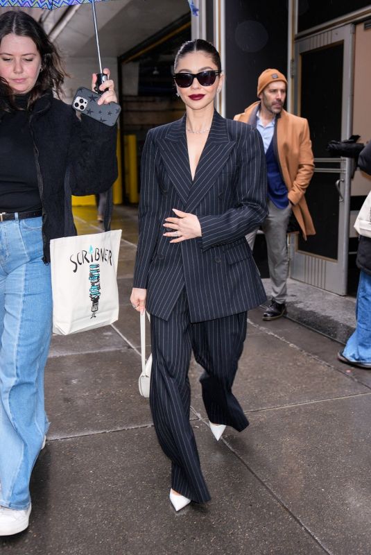 SARAH HYLAND Out and About in New York City 04/11/2025