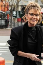 SARAH PALIN Arrives at Jury Trial Against New York Times 04/14/2025