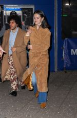 SELENA GOMEZ and Benny Blanco Arrives at Knicks Game at Madison Square Garden in New York City 04/08/2025