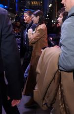 SELENA GOMEZ and Benny Blanco Arrives for Knicks Game at Madison Square Garden in New York City 04/08/2025