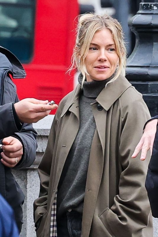SIENNA MILLER on the Set of Jack Ryan in London 04/15/2025