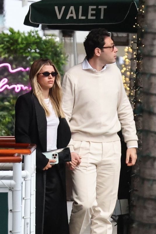 SOFIA RICHIE and Elliot Grainge on a Date Night at Cipriani in Beverly Hills 04/27/2025