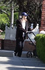 SUKI WATERHOUSE Out with Her Baby in Los Angele 04/05/2025