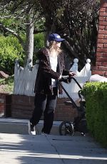 SUKI WATERHOUSE Out with Her Baby in Los Angele 04/05/2025