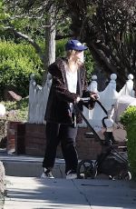 SUKI WATERHOUSE Out with Her Baby in Los Angele 04/05/2025