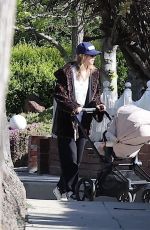 SUKI WATERHOUSE Out with Her Baby in Los Angele 04/05/2025