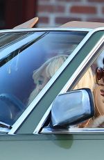 SYDNEY SWEENEY and ALEXA DEMIE on the Set of Euphoria in Los Angeles 04/21/2025