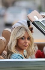 SYDNEY SWEENEY and ALEXA DEMIE on the Set of Euphoria in Los Angeles 04/21/2025