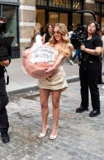 SYDNEY SWEENEY and EMILY RATAJKOWSKI Arrives at Kerastase Pop-Up Launch in New York City 04/04/2025