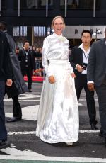 UMA THURMAN Arrives at Good Night, and Good Luck Broadway Opening Night in New York 04/03/2025