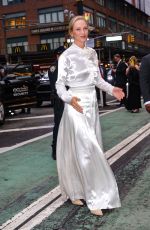 UMA THURMAN Arrives at Good Night, and Good Luck Broadway Opening Night in New York 04/03/2025