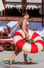 VOGUE WILLIAMS in Bikini on the Beach in St Barths 04/04/2025