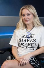 ZARA LARSSON Visits SiriusXM Studios in New York 04/22/2025