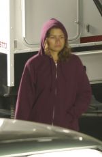 ZENDAYA Leaves Basecamp on the Set of Euphoria in Koreatown in Los Angeles 04/17/2025