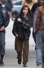 ZOE KRAVITZ Out With a Male Friend in New York City 04/21/2025