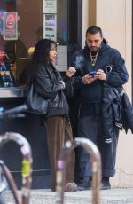 ZOE KRAVITZ Out With a Male Friend in New York City 04/21/2025