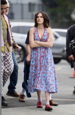 ZOEY DEUTCH Films Scene for Her Upcoming Movie with Co-star John Slattery in Los Angeles 04/22/2025