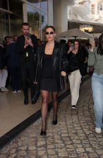 ADELE EXARCHOPOULOS Leaves Martinez Hotel in Cannes 05/19/2025
