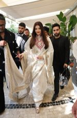 AISHWARYA RAI Leaves Hotel Martinez in Cannes 05/21/2025