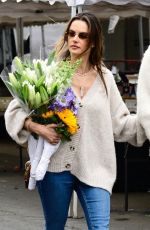 ALESSANDRA AMBROSIO and Buck Palmer Shopping at Farmer